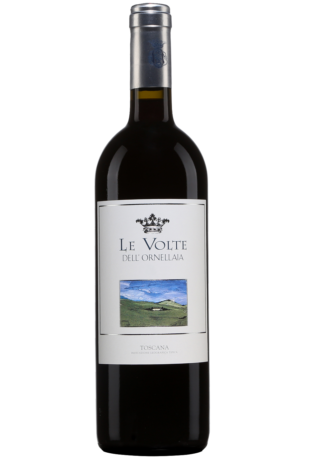 Le Volte dell'Ornellaia label close up, Italian red wine gift