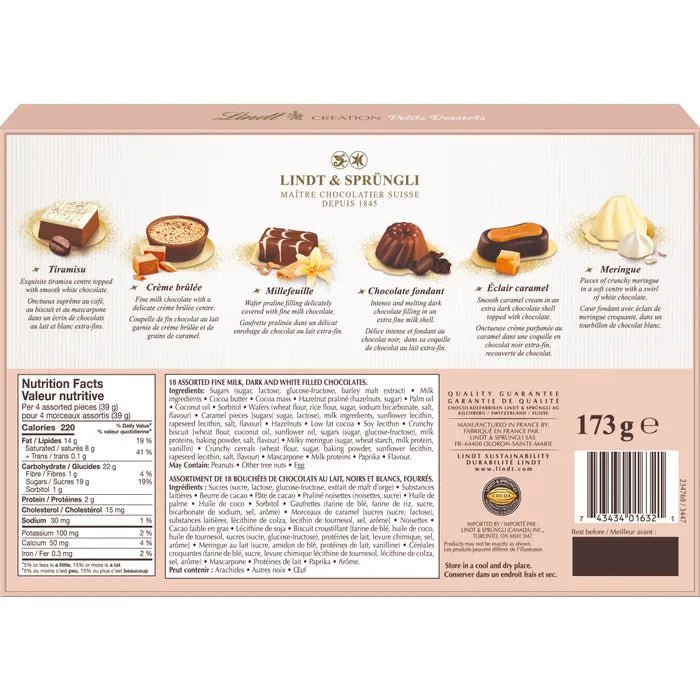 Lindt Creation Petits Dessert Assorted Chocolate Box, 173g | Luxury Wine, Alcohol & Gift Delivery Canada | Vyno