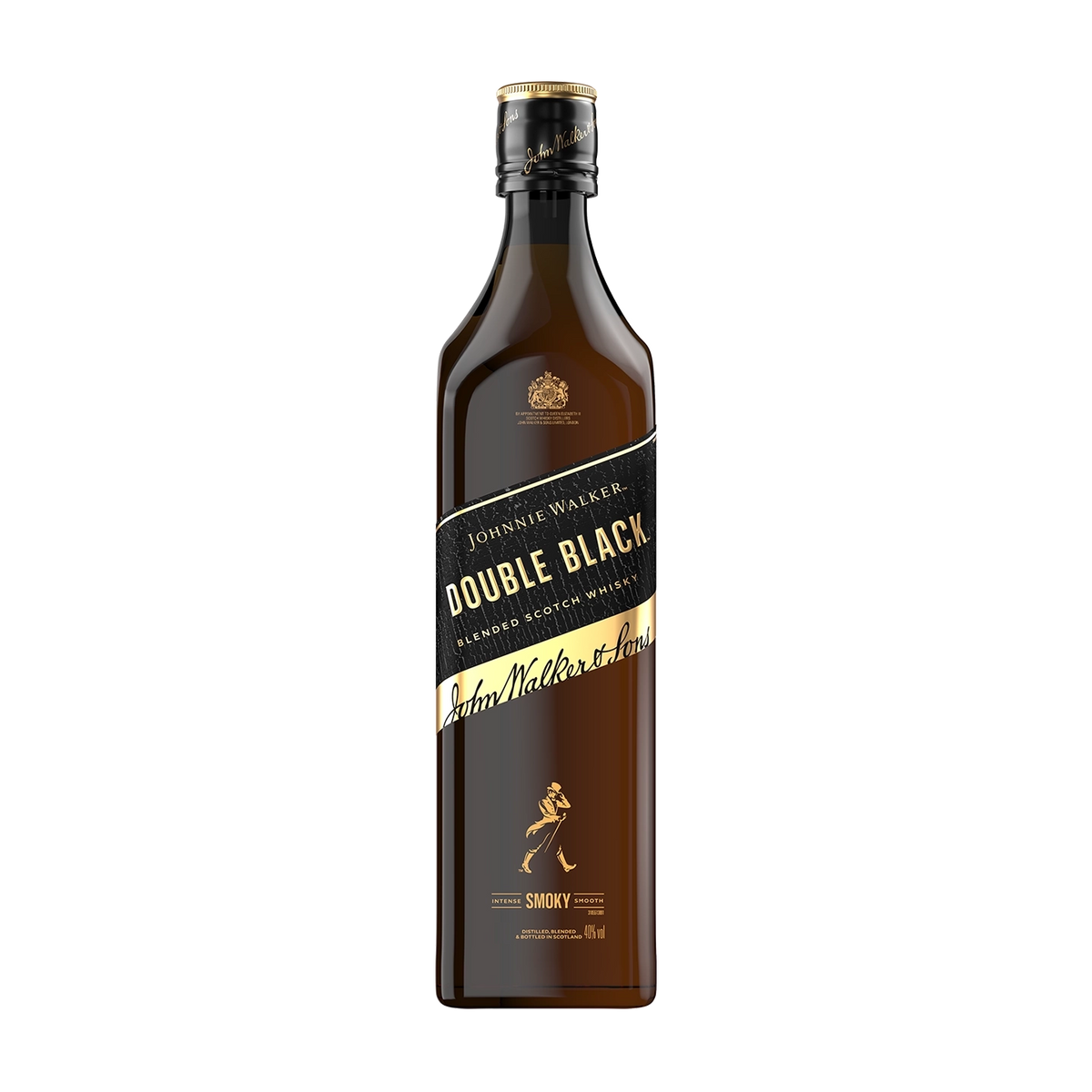 Johnnie Walker Double Black Whisky label close up
