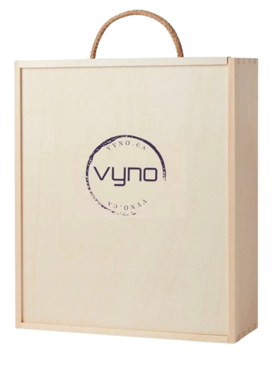 Wooden Three Bottle Box - Vyno