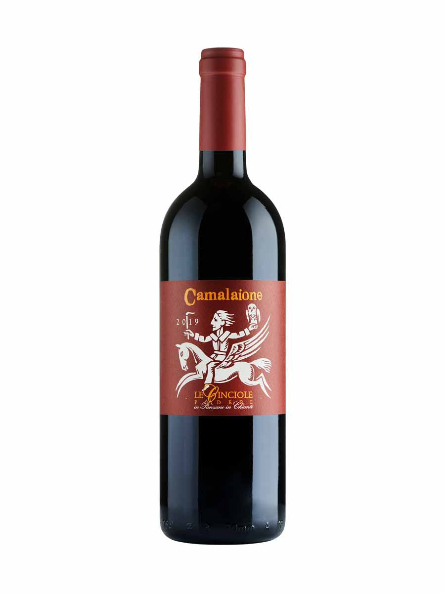 Le Cinciole Camalaione 2019 Super Tuscan red wine gift bottle