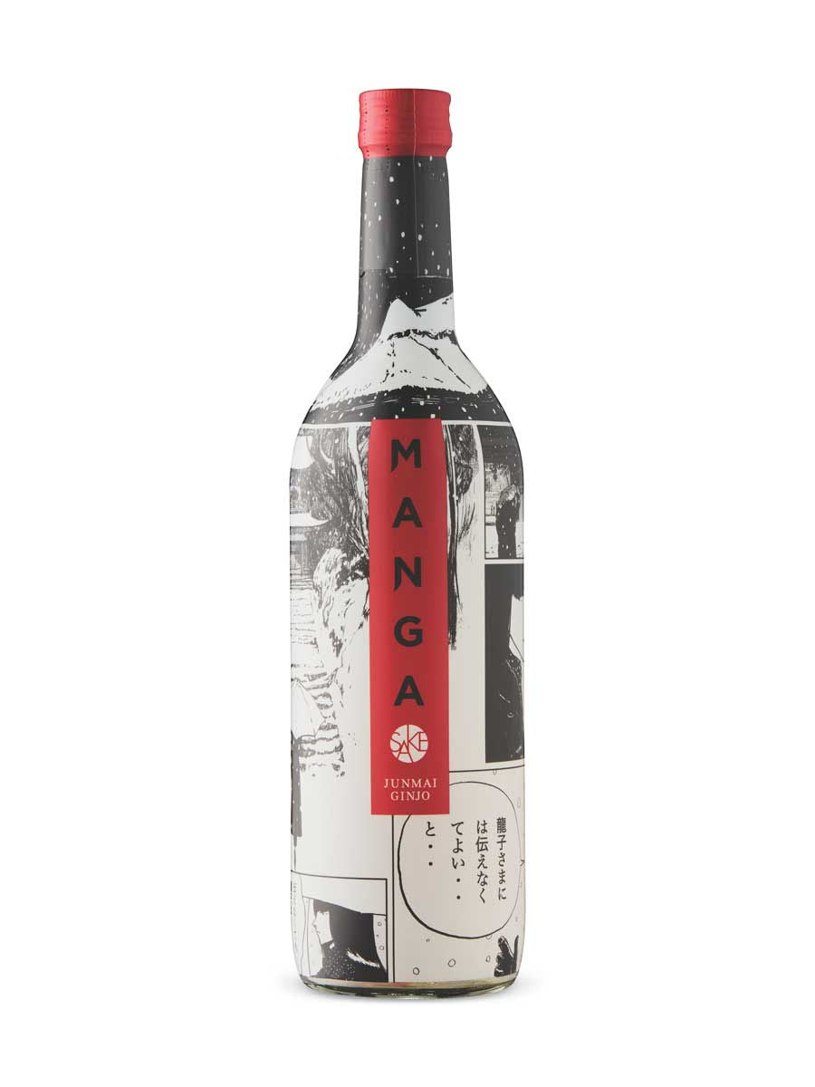 Manga Junmai Ginjo Sake gift bottle