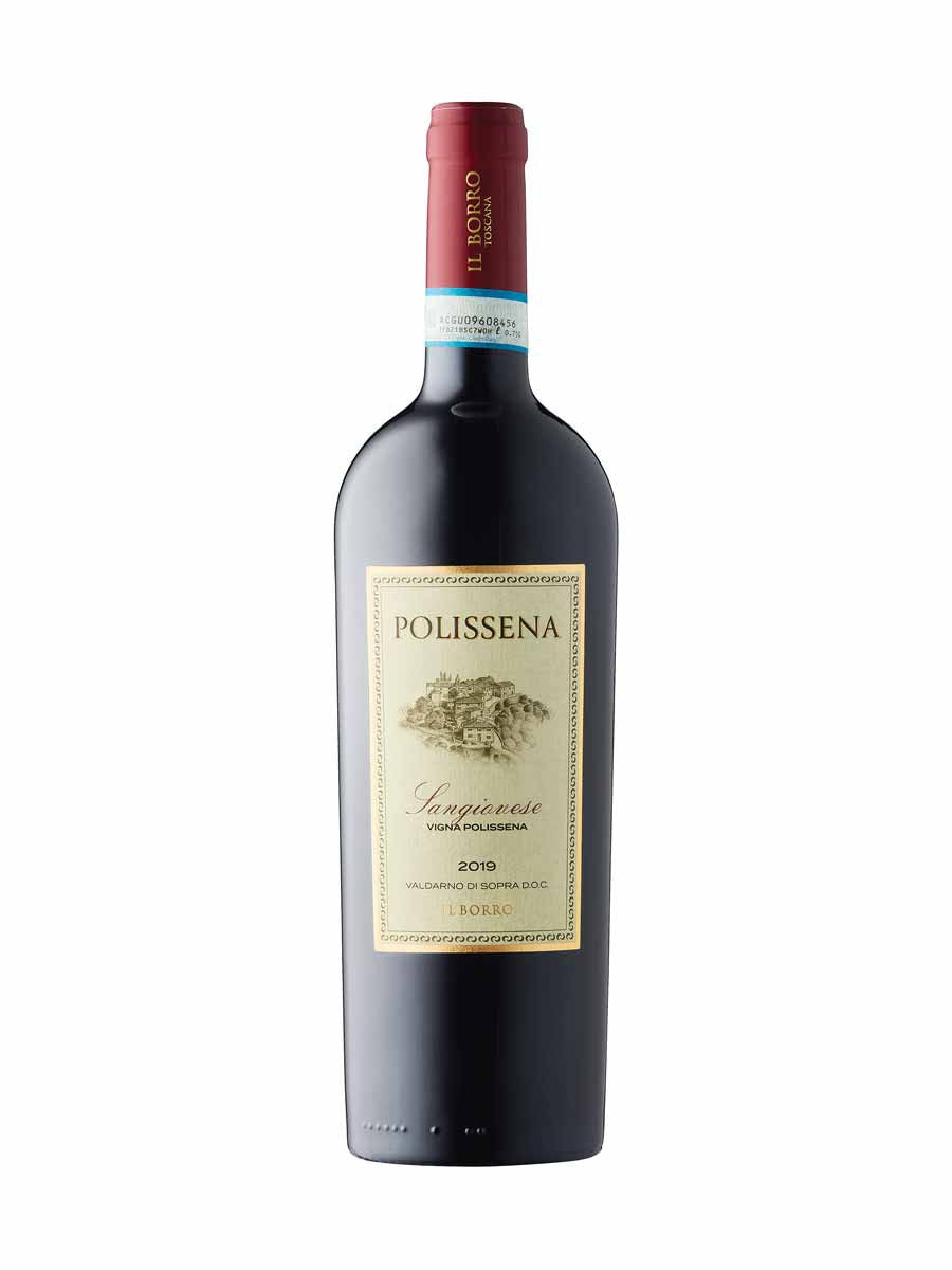 Il Borro Polissena Valdarno di Sopra Sangiovese 2019 organic Tuscan red wine gift bottle