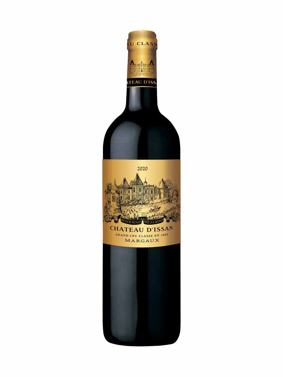 Château d'Issan Margaux 3ème Cru Classé 2020 Bordeaux red wine bottle, front label