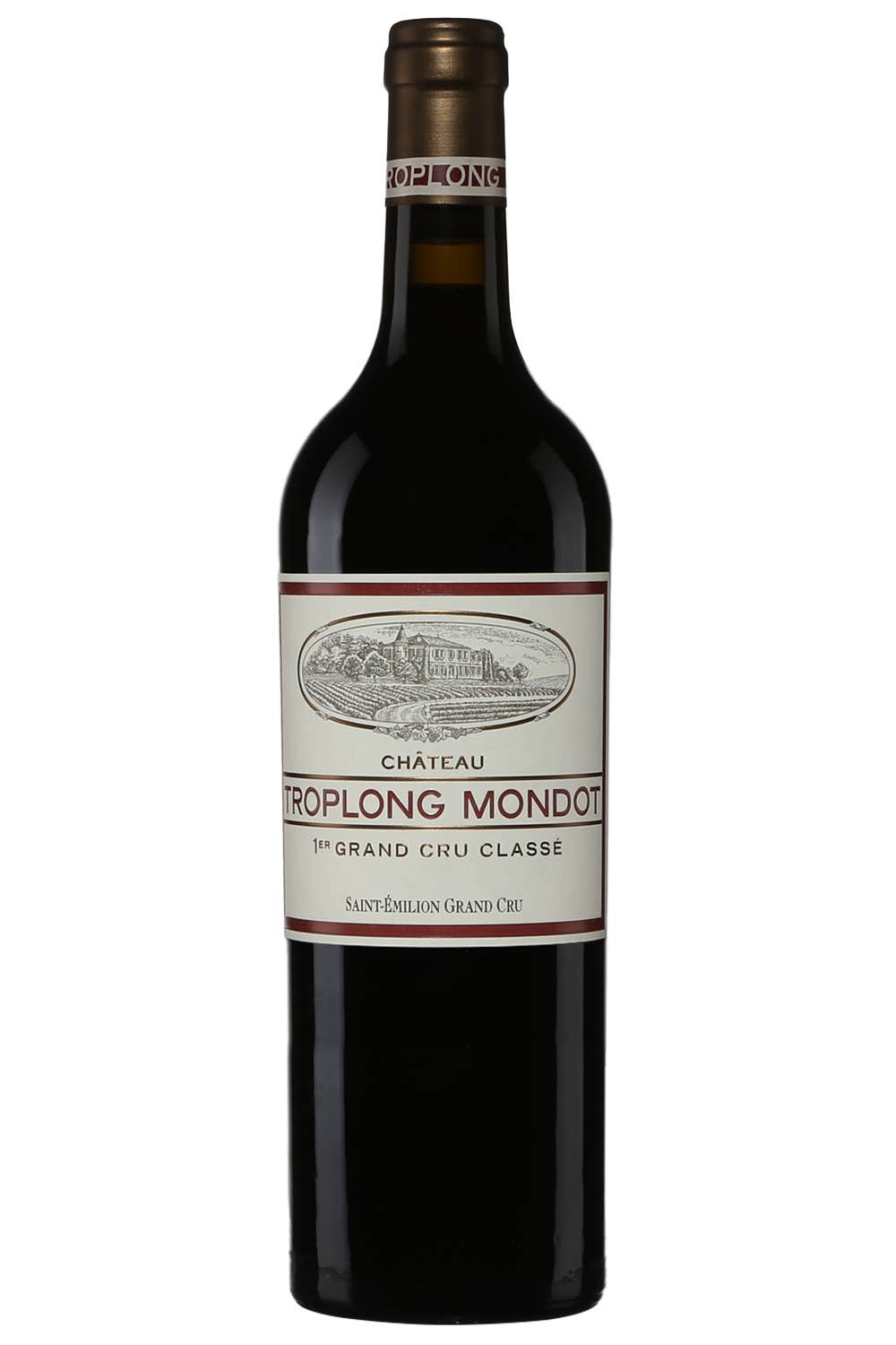 Château Troplong Mondot 2021 bottle front label, Premier Grand Cru Classé Saint-Émilion