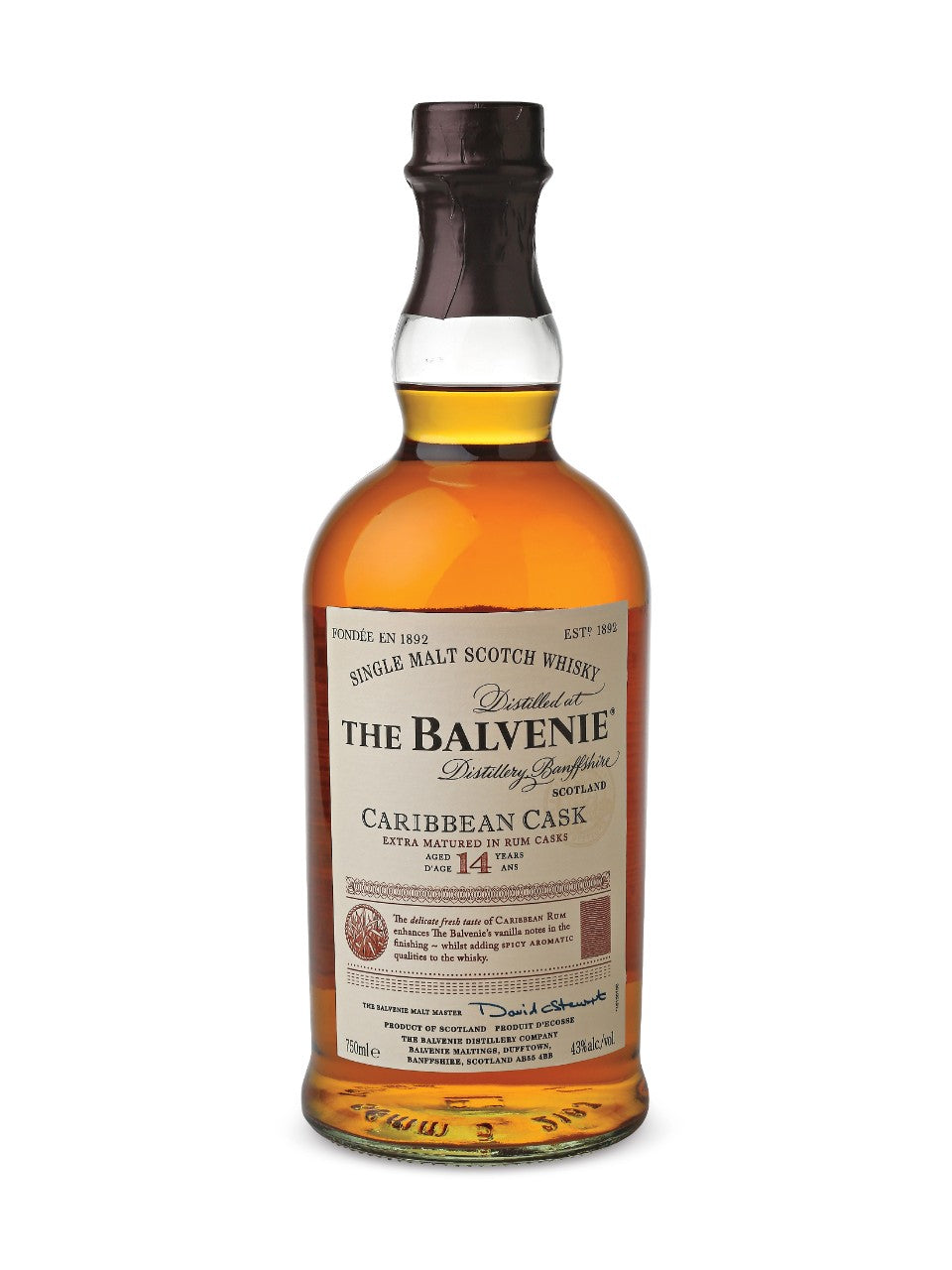 The Balvenie Caribbean Cask 14 Year Old Scotch Whisky gift bottle