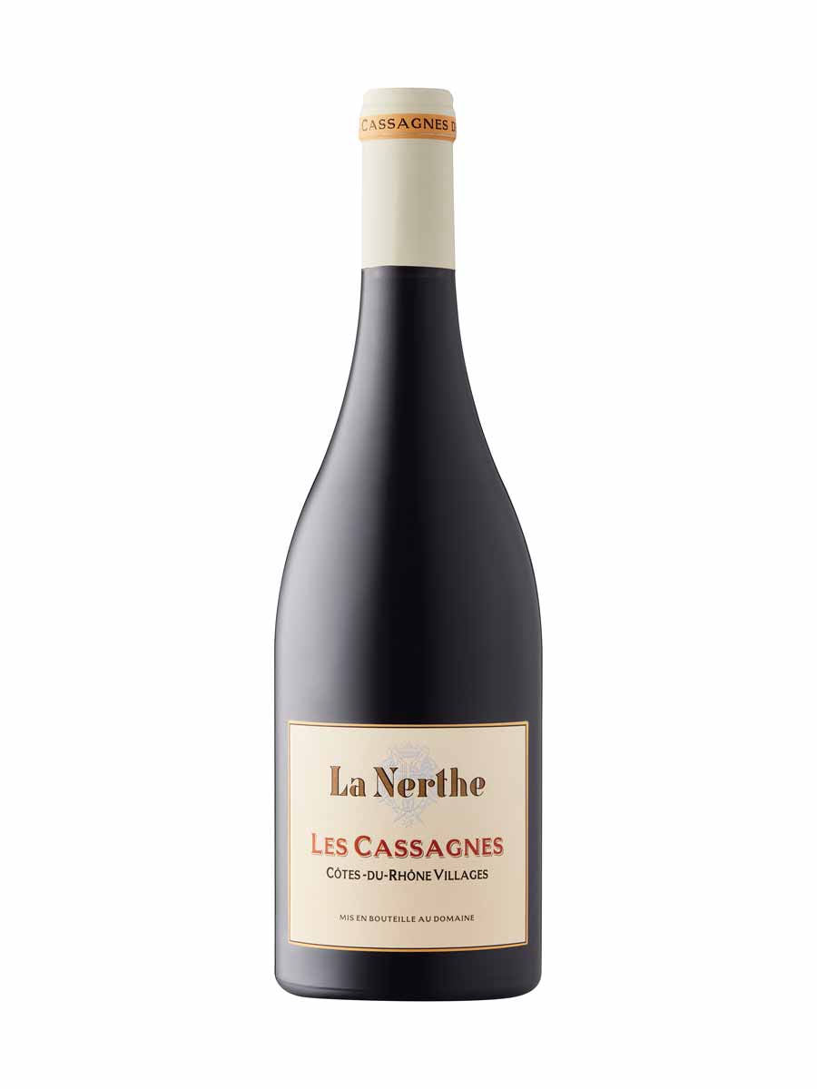 La Nerthe Les Cassagnes Côtes du Rhône-Villages 2023 red wine gift bottle