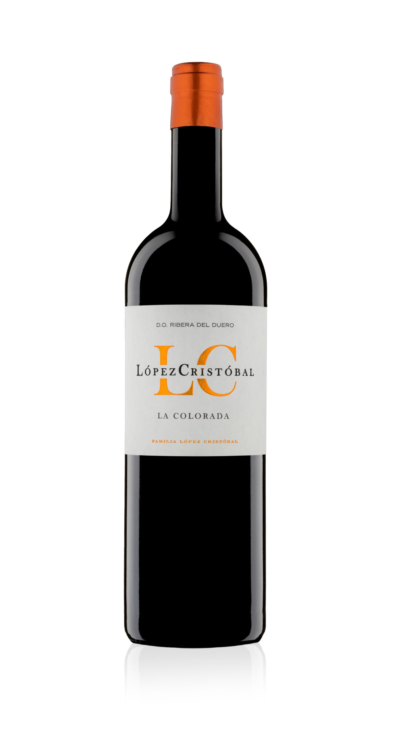 López Cristóbal La Colorada 2021 Ribera del Duero red wine label close-up gift
