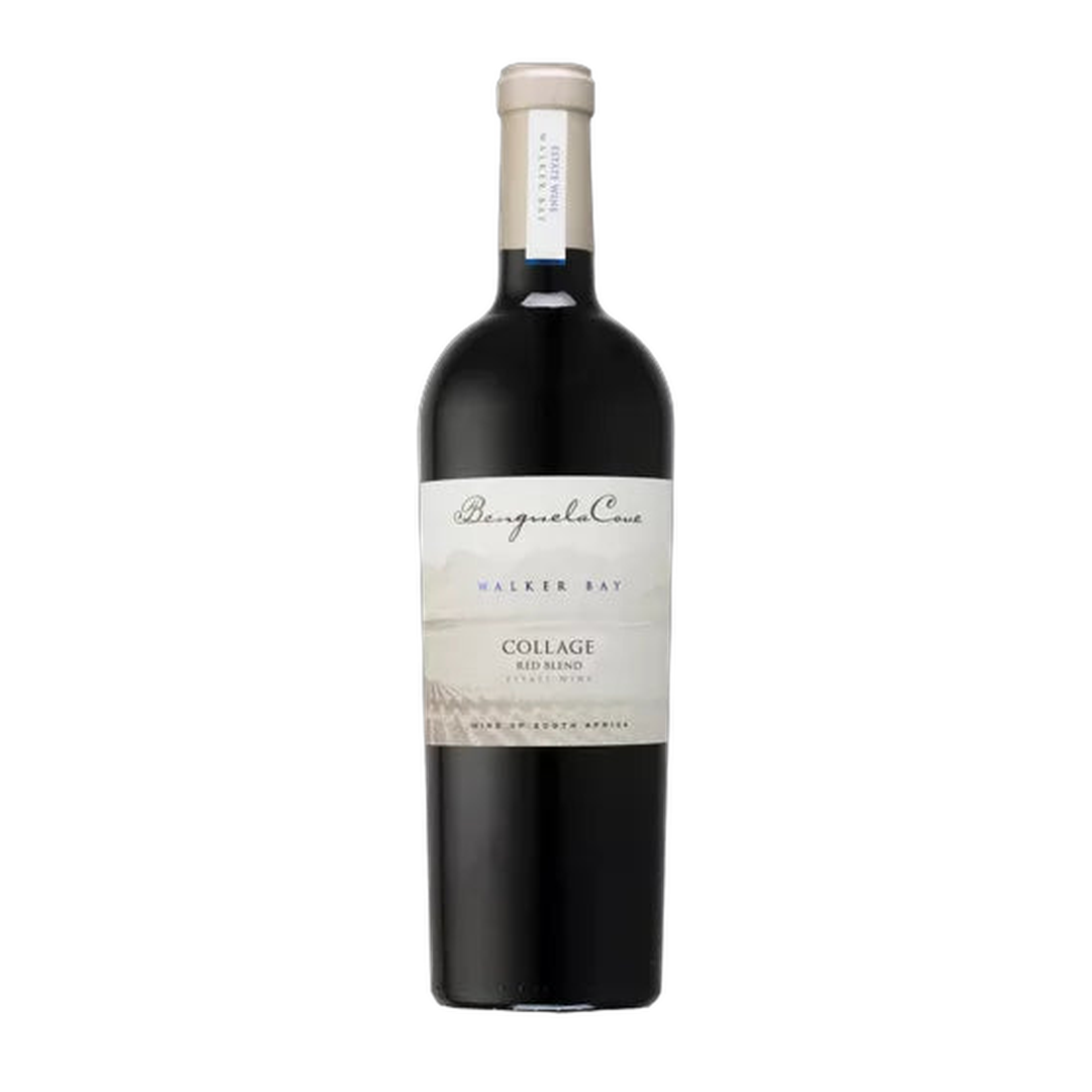 Benguela Cove Collage Estate Red label close-up for gift presentation