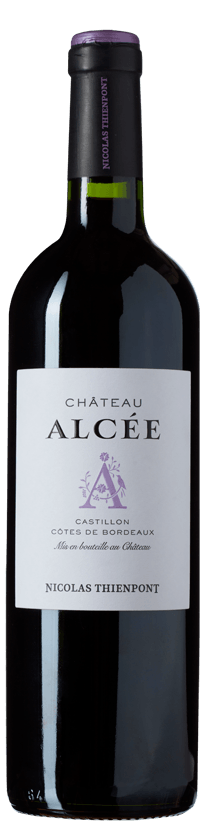 Château Alcée Bordeaux label detail for wine gifting