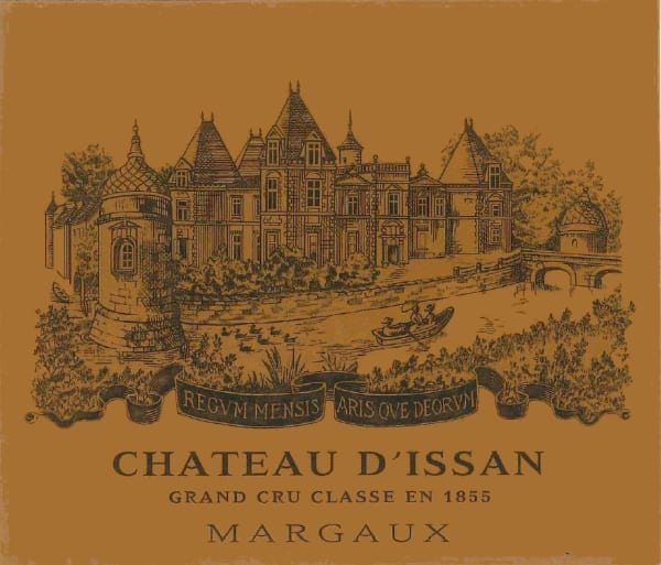 Château d'Issan Margaux 2020 front label detail