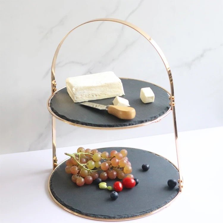 2-tier afternoon tea stand
