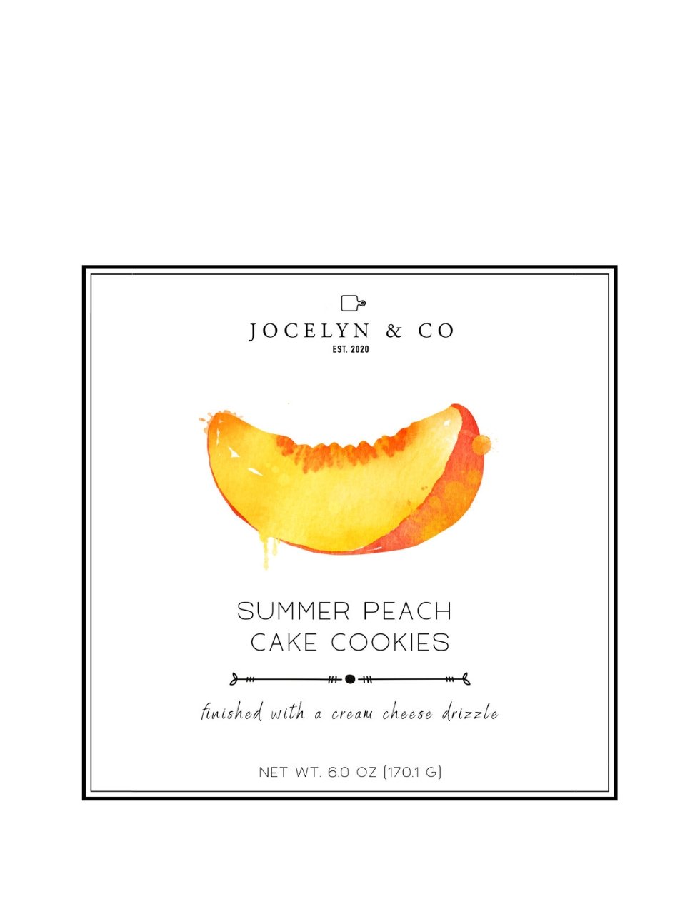 Jocelyn & Co Summer Peach Cake Cookies