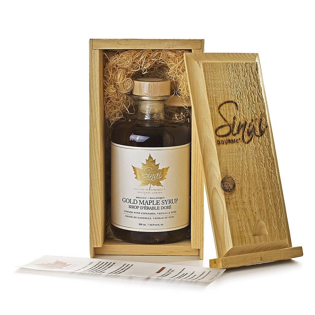 Organic Gold Maple Syrup with Vanilla, Cinnamon, & Yuzu | Exquisite Wine & Alcohol Gift Delivery Toronto Canada | Vyno