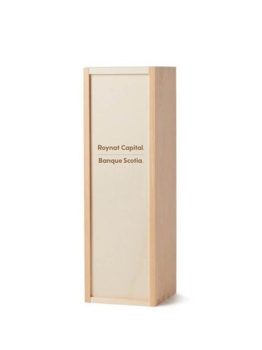 Roynat Capital Single Bottle Wooden Gift Box (French)