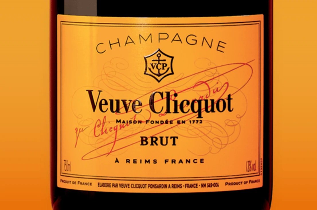 Champagne Brut Luxury Delivery Clicquot Yellow Champagne Label Veuve |