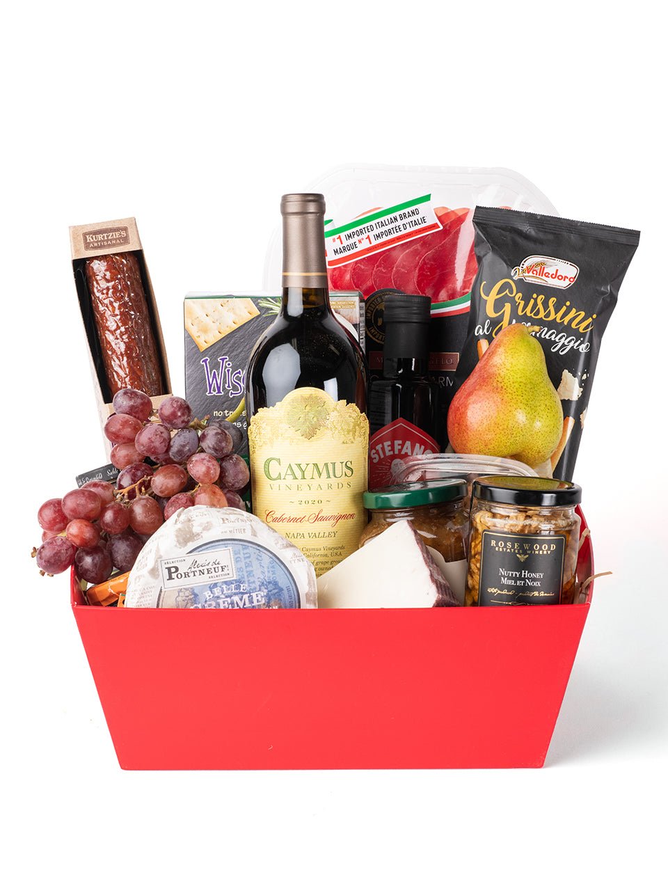 Vyno Wine & Cheese Gift Basket - Vyno